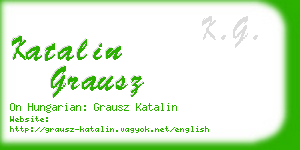 katalin grausz business card